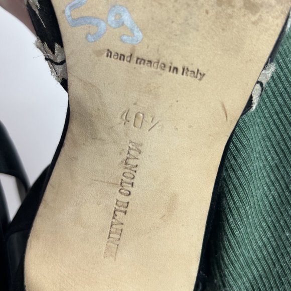 Manolo Blahnik Carolyne Slingback Heels 40.5 - Picture 9 of 9